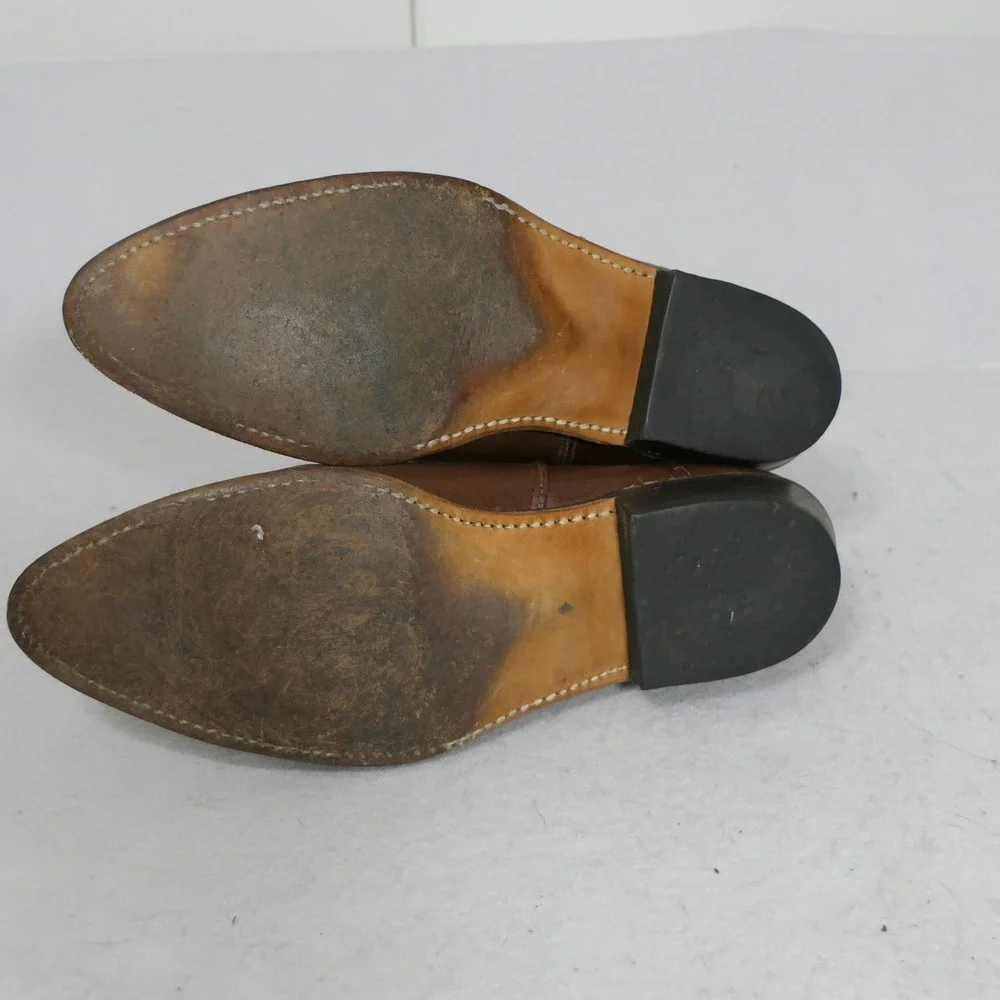 Vintage Avirex Leather Ankle Boots Men's 10D Type A-2 Brown Jodhpur Military USA
